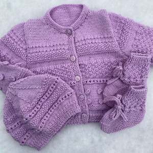 Baby Clothes: "Frankie" merino baby layette set