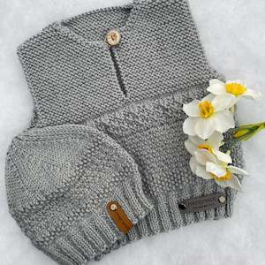 Baby Clothes 6 12 Months: "Phoenix" hand knit merino baby vest
