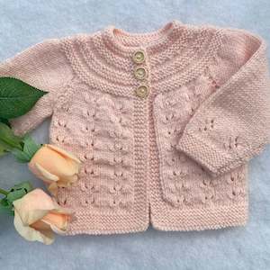 "Trinity" classic merino baby cardigan