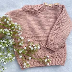 Sweaters: "Lottie" baby sweater