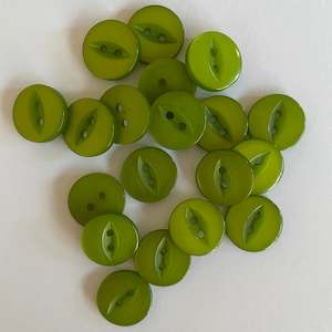 All: Classic resin baby buttons - green - pack of 20