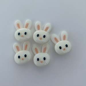 All: Bunny buttons - pack of 5