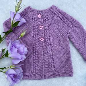 "Malone" merino baby cardigan