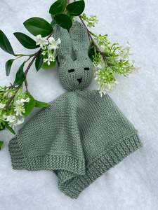 Knitting pattern: Mr Wiggle Ears Bunny Comforter