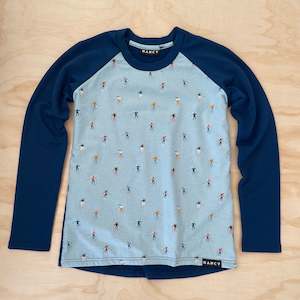 3/4 sleeve: Skier Mid Layer