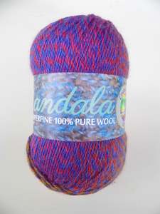 Wool: Mandala 8ply 100gm - 100% Wool