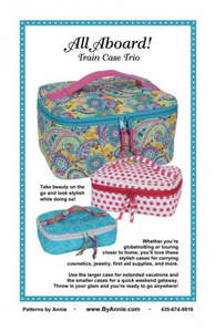 Byannie Com: All Aboard! Train Case Trio - Patterns by Annie