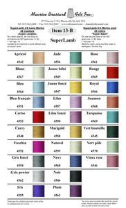 Maurice Brassard Weaving Yarns: MB SW Superlamb 8/4- 100% Merino - 227gm 512 mtrs