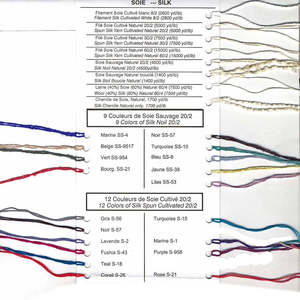 Maurice Brassard Weaving Yarns: MB Cultivated Spun Silk 20/2 Yarn - 100gms - 904m