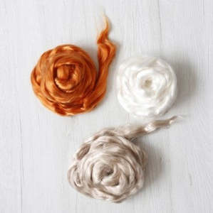 Dhg Fibres Yarns Felts Pre Felts Fabrics: DHG - Tencel Lyocell Tops 100gm