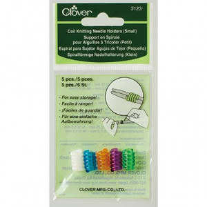 Clover: Clover Coil Knitting Needle Holders - Small - 5 pack