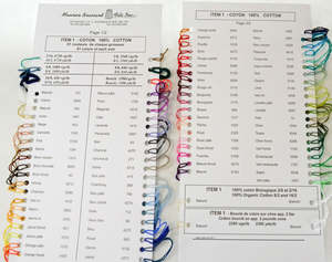 Maurice Brassard Weaving Yarns: MB Colour Card - Cotton