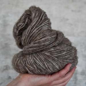 Undyed Yarn: Undyed Yarn - Aplaca/Cotton - Cavea Bark - 100gm