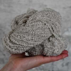 Undyed Yarn: Undyed Yarn - Alpaca/Cotton - Aran Loop De Loop - 100gm