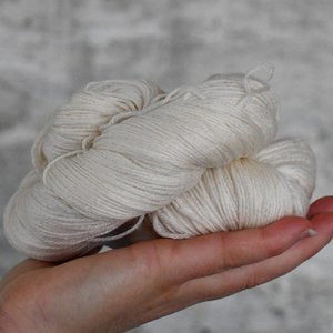 Undyed Yarn: Undyed Yarn - Natural Boo Merino/Bamboo 4 ply - 100gm