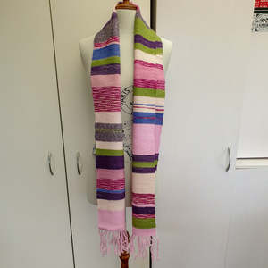 Naness Handmade Originals: Bespoke Scarf - liquorice allsorts - hand woven - pure wool