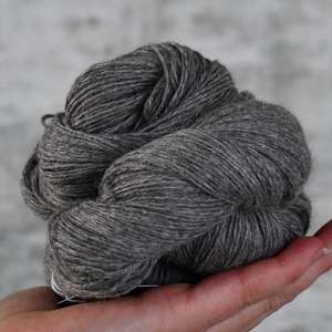 Undyed Yarn - Natural Grey Llama 4ply - 100% Grey Baby Llama - 100gm