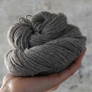 Undyed Yarn - Natural Grey Llama DK - 100% Grey Baby Llama - 100gm