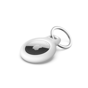 NanoByte Solutions (NZ) BELKIN Secure Holder with Keyring for AirTag - White