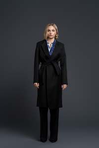 Coats Jackets: CAZENZA OVERCOAT BLACK