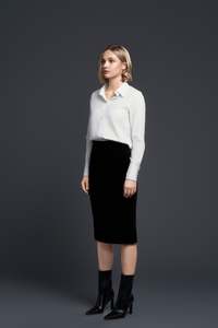 SERAVON WHITE LONG-SLEEVE SHIRT