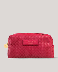 SCARLET WOVEN VANITY CASE