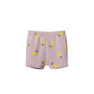 Bottoms: Nature Baby - Selby Waffle Shorts - Lilac Lemon