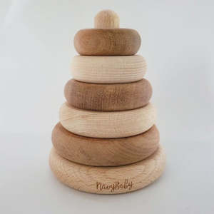 Creative Learning: NavyBaby - Wooden Ring Stacker