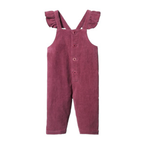 Nature Baby - Orchard Overalls Cord - Rhubarb