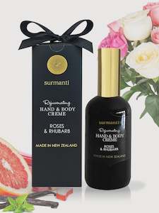 Celebration Gift Box: Surmanti - Hand + Body Creme - Roses + Rhubarb