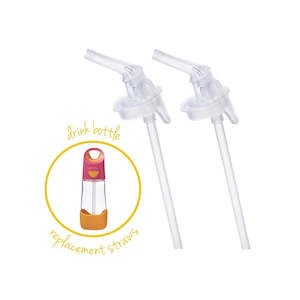 B Box: BBox - Tritan Drink Bottle Replacement Straw Top 2pk