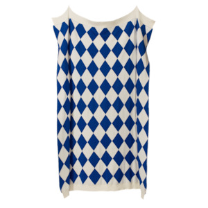 Blankets Swaddles: Nature Baby - Dune Blanket Bassinet - Blue Diamond Knit