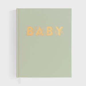 Keepsake Books: Fox & Fallow - Baby Book - Pistachio