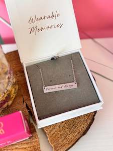 Forever and Always Necklace - Silver