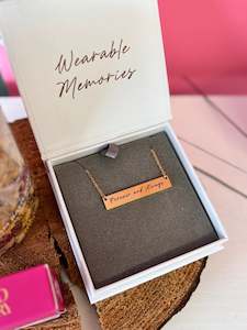 Celebration Gift Box: Forever and Always Necklace - Gold