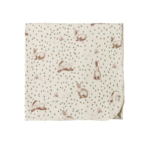 Blankets Swaddles: Nature Baby - Cotton Wrap - Rabbitty