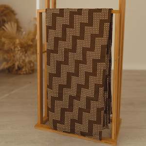 Blankets Swaddles: Awhi Company - Muslin Wrap - Poutama Parauri