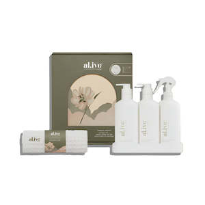 Al.ive - Kitchen Trio + Towel Gift Set - Lemon Myrtle + Honeydew