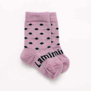 Socks: Lamington - Merino Crew Socks - Thistle