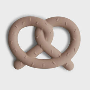 New Collection: Mushie - Pretzel Teether - Natural