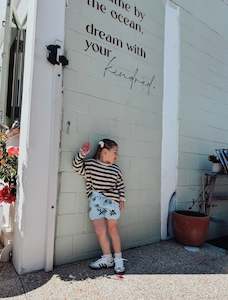 Bottoms: Slowly Label - Nordic Bloom Knit Short