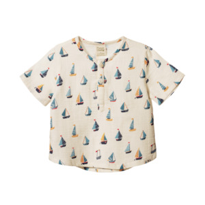 Nature Baby - S/S Caravan Shirt Muslin - Regatta