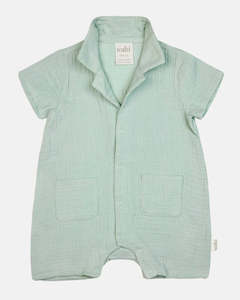 All In Ones Playsuits: Toshi - Romper Sammy - Sage