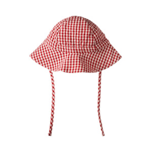 Caps: Nature Baby - Gingham Sunhat - Red Check