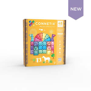 Play: Connetix - Glitter Castle Pack 48pc