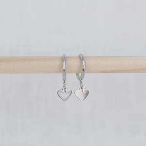 Celebration Gift Box: Katyb Jewellery - Earrings - Heart Hoops