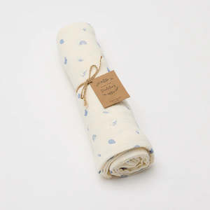 Over The Dandelions: Organic Muslin Swaddle - Enchanted Garden