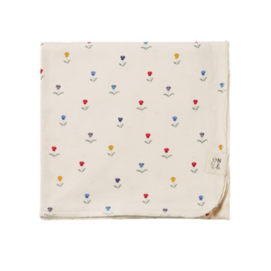Blankets Swaddles: Nature Baby - Cotton Wrap - Delphine