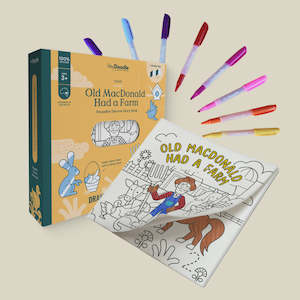 Arts Crafts: Hey Doodle - Reusable Colouring Book - Old MacDonald Had a Farm Tales