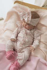 All In Ones Playsuits: Confetti Kidz - Zipsuit - Bloom Seashell